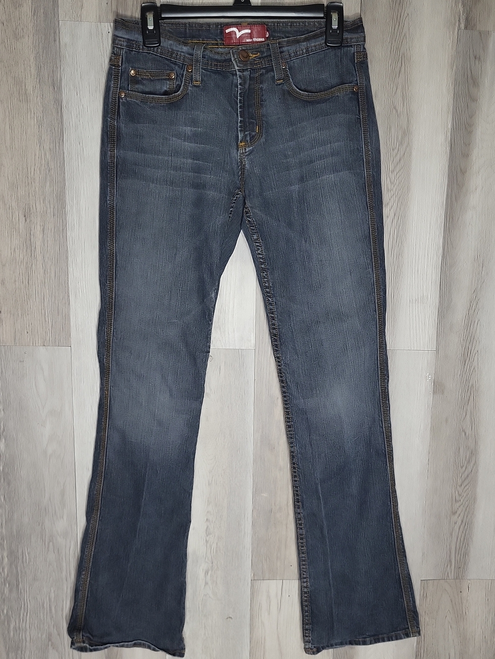 Miss Vigoss The‎ Collection Womens 9/10 Mid Rise Bootcut Jeans Vintage Wash
